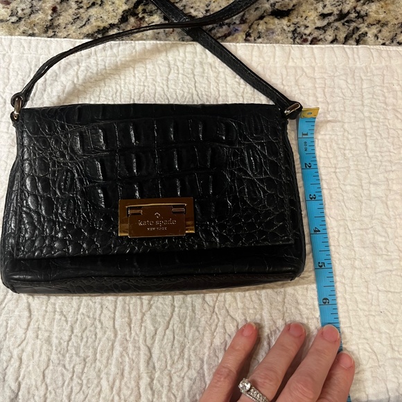 KATE SPADE #42317 Black Leather Small Crossbody Bag - Picture 8 of 9